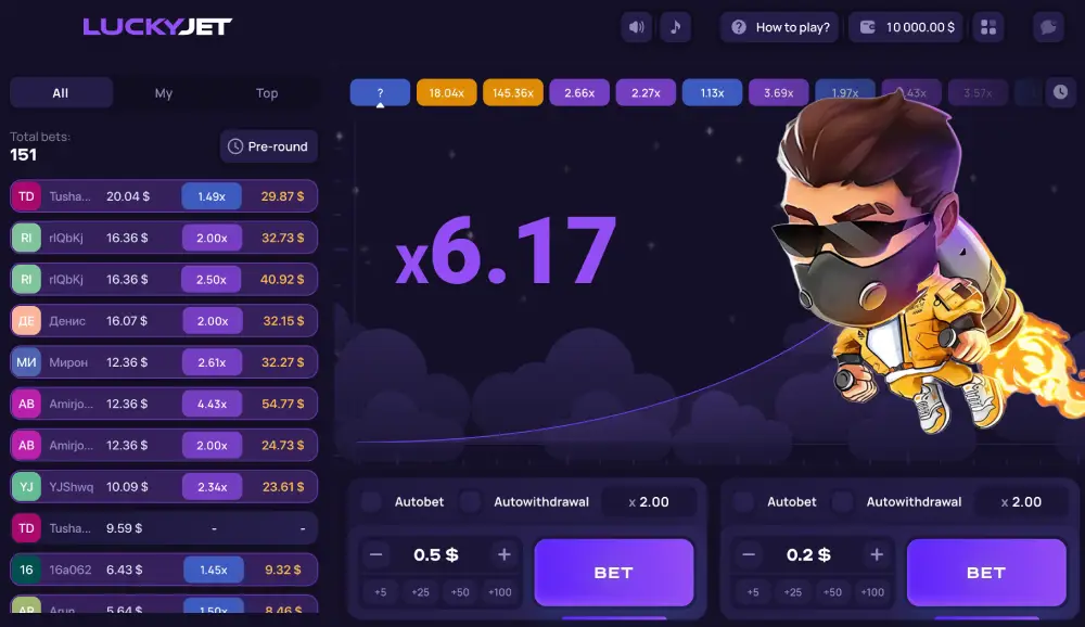 how to play lacky jet online